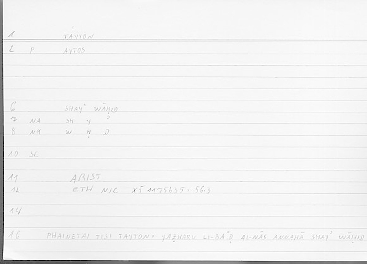 Filecard Arist.Eth-Nic.12142