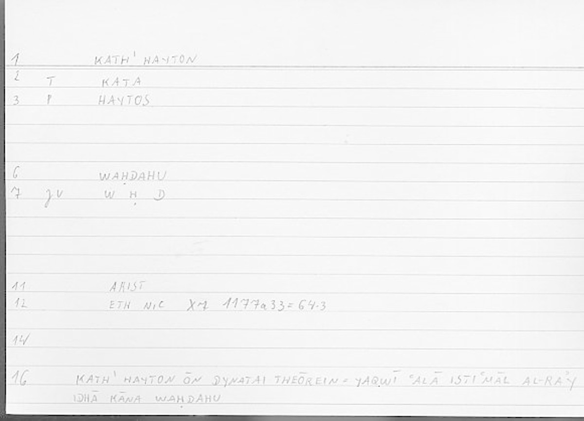 Filecard Arist.Eth-Nic.12143