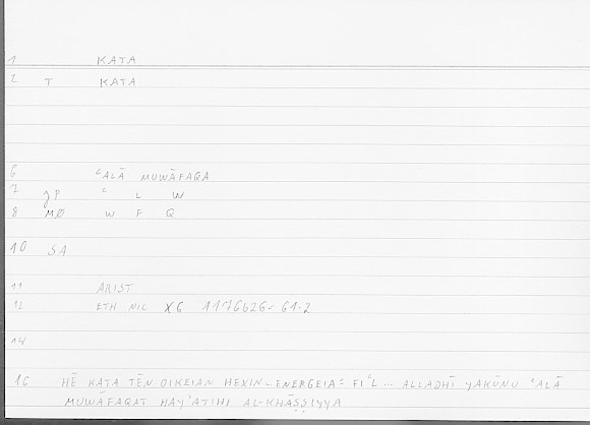 Filecard Arist.Eth-Nic.12173