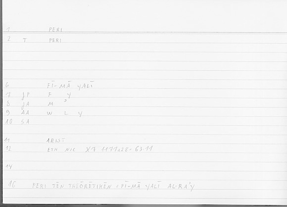 Filecard Arist.Eth-Nic.12180