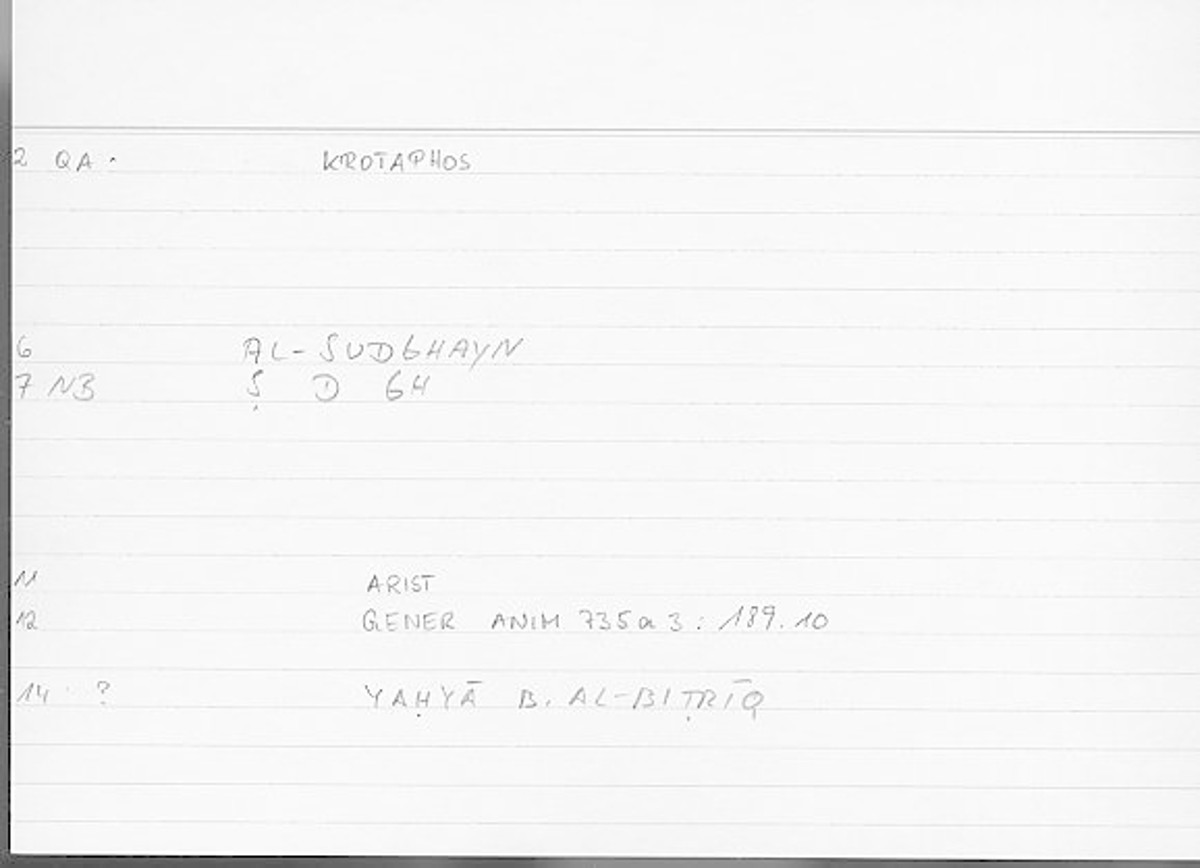Filecard Arist.Gener-anim.1973