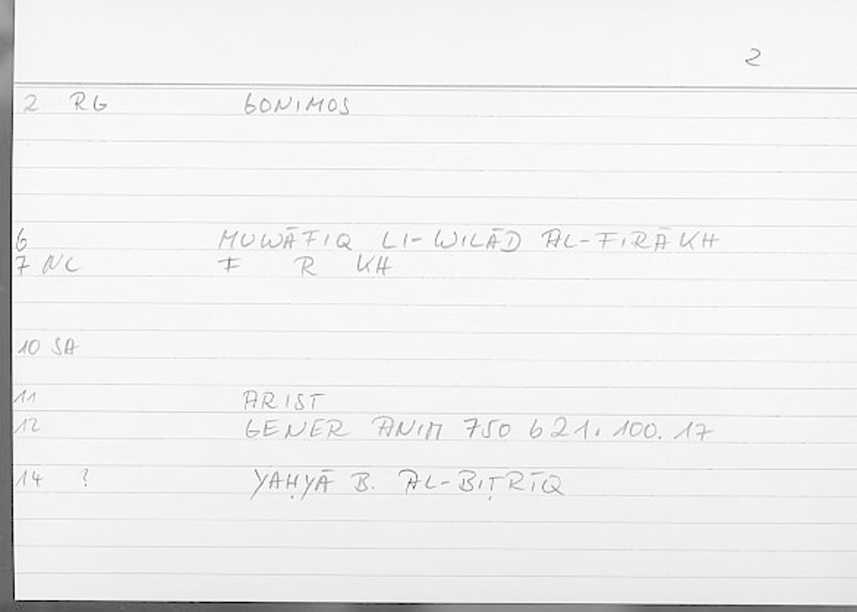 Filecard Arist.Gener-anim.2970