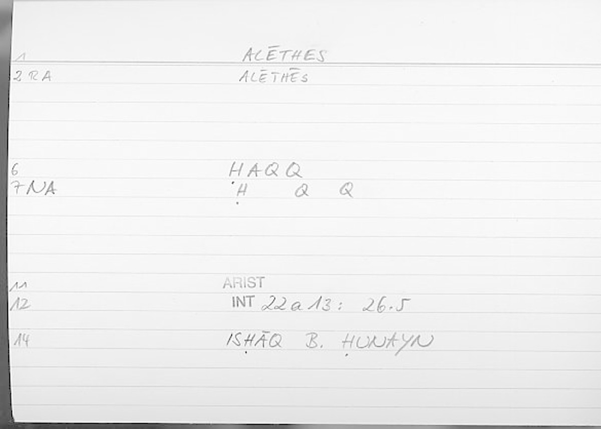 Filecard Arist.Int.0111