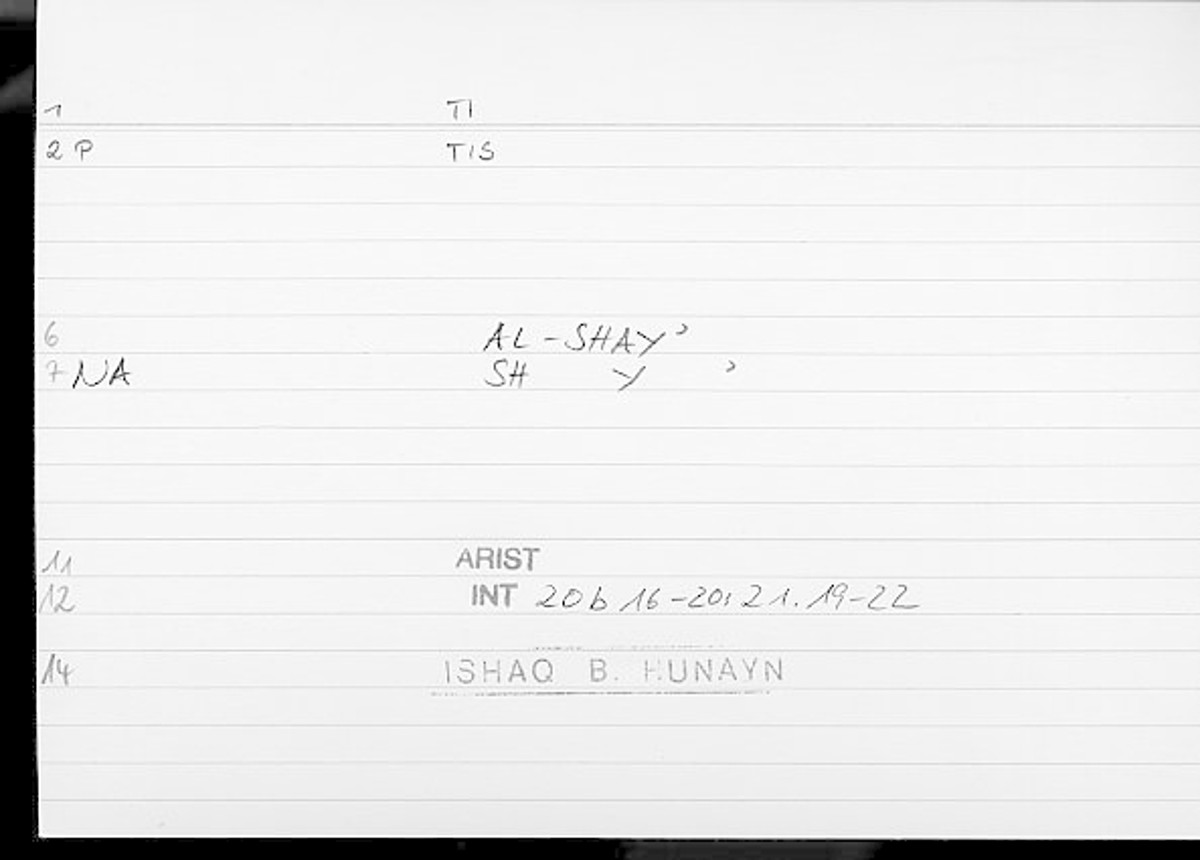 Filecard Arist.Int.0365