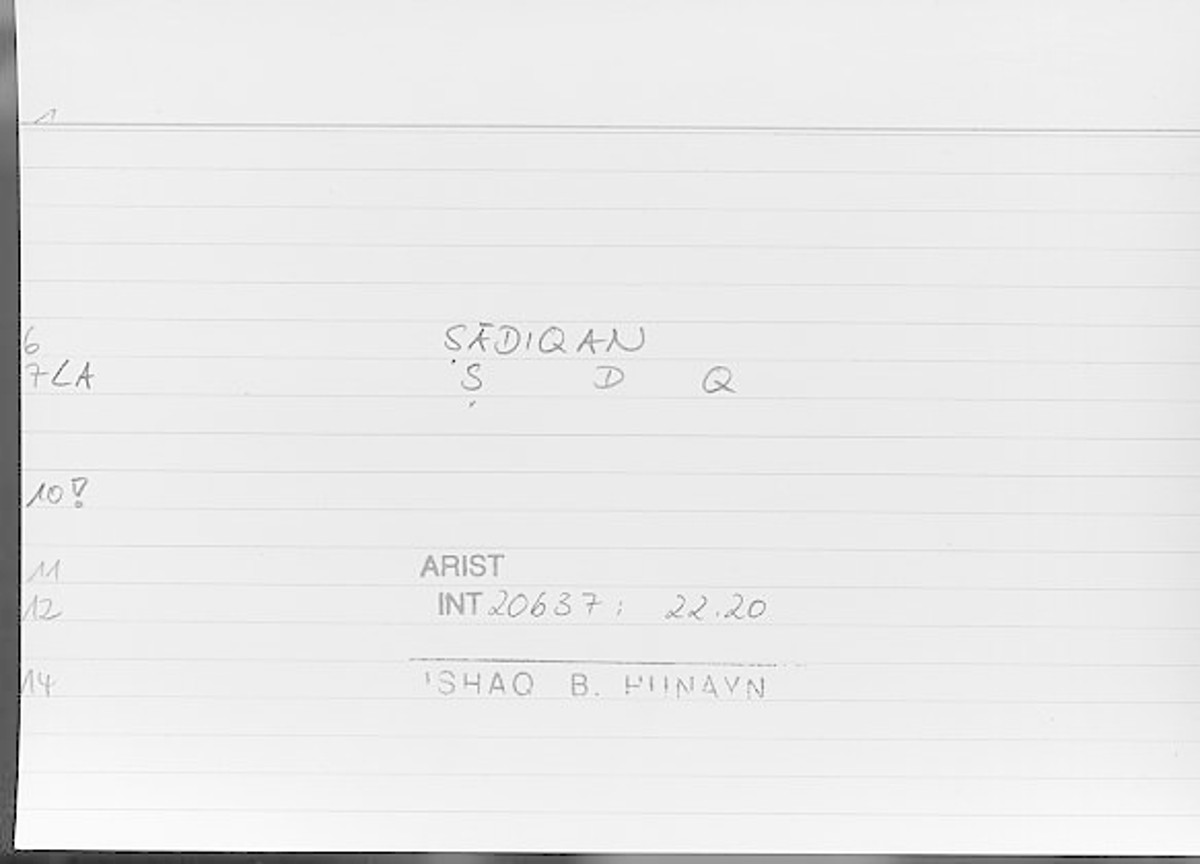 Filecard Arist.Int.0550