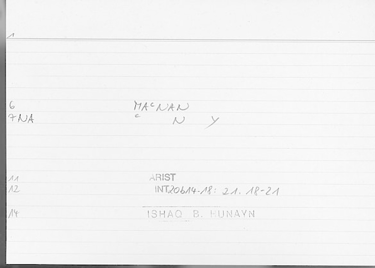 Filecard Arist.Int.0629