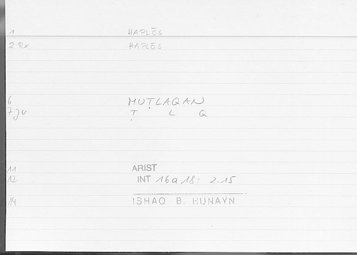 Filecard Arist.Int.0670
