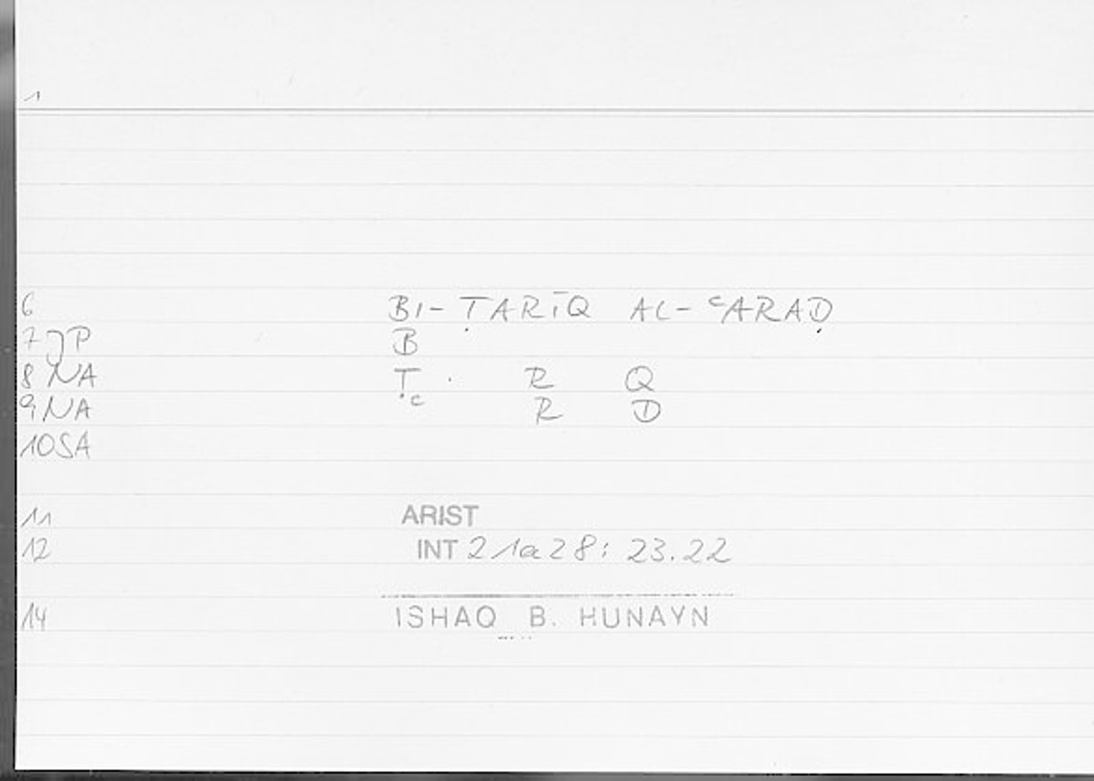 Filecard Arist.Int.0699