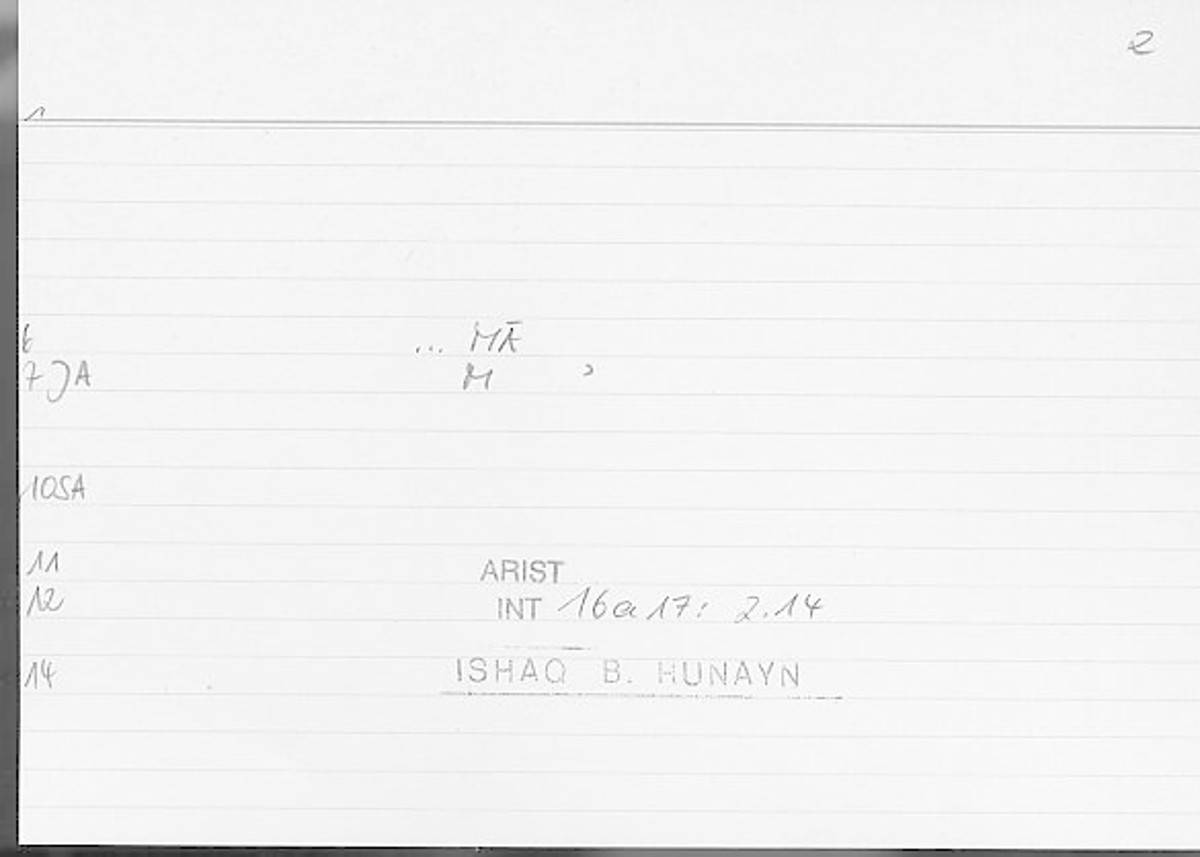 Filecard Arist.Int.0731