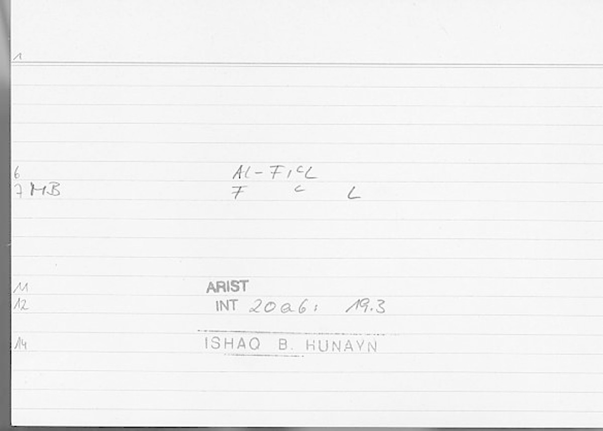 Filecard Arist.Int.0754