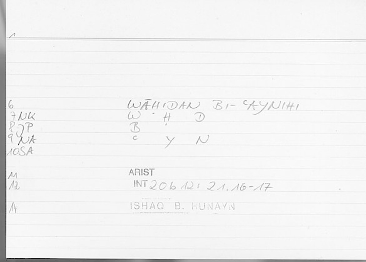 Filecard Arist.Int.0789