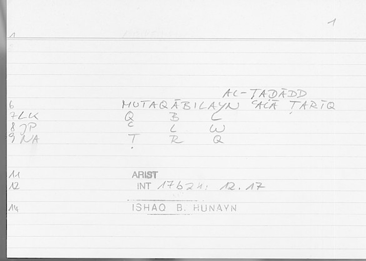 Filecard Arist.Int.0867