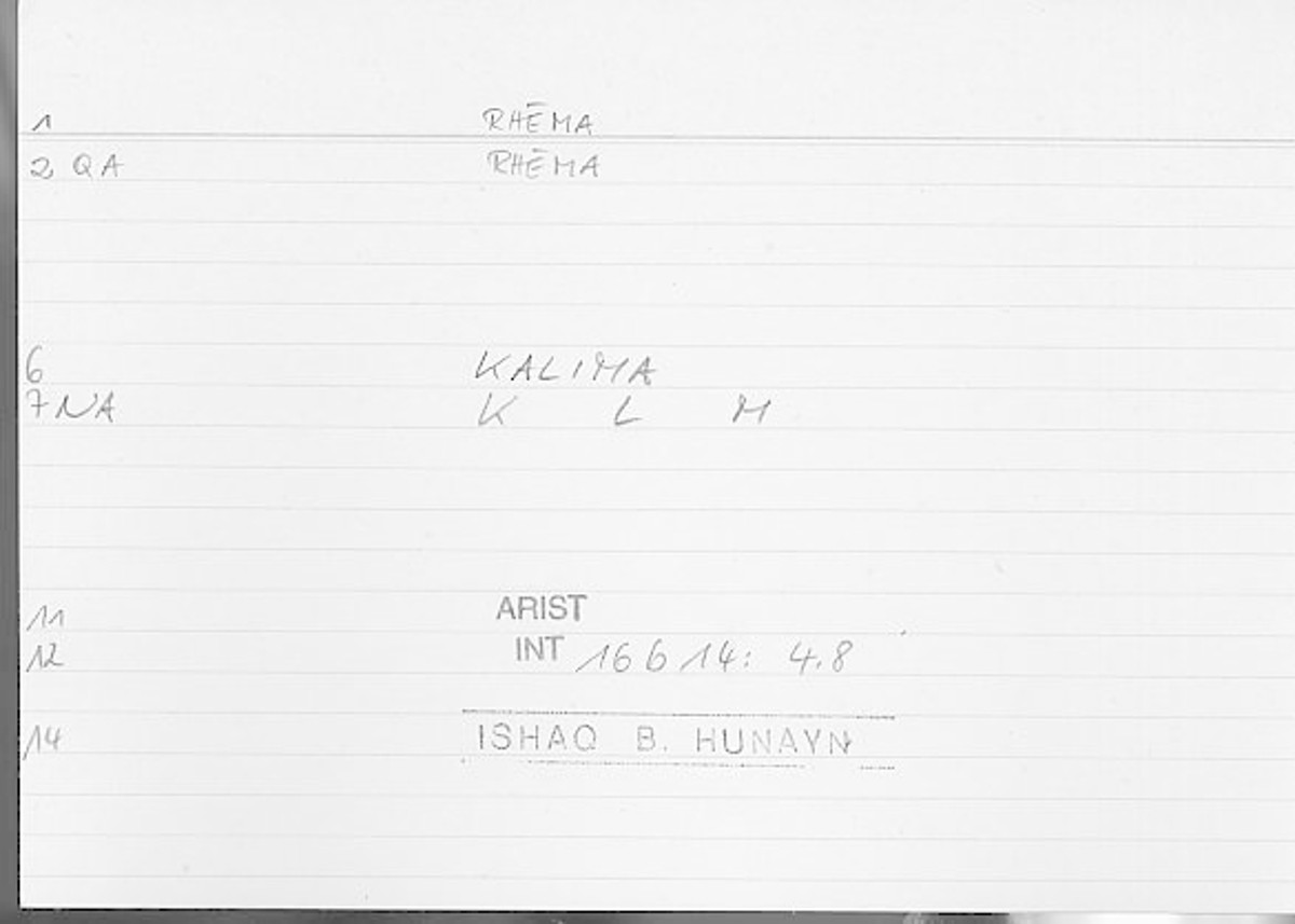 Filecard Arist.Int.1031