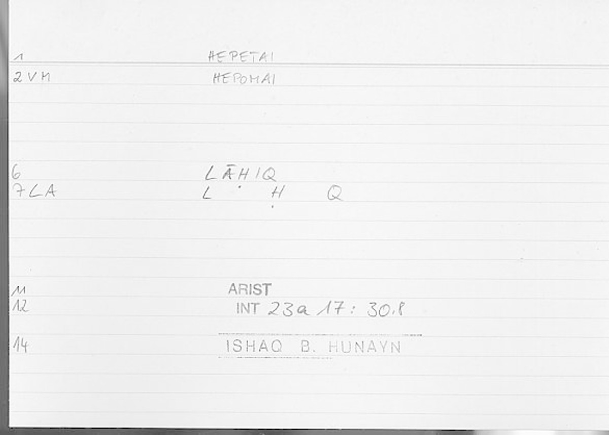 Filecard Arist.Int.1061