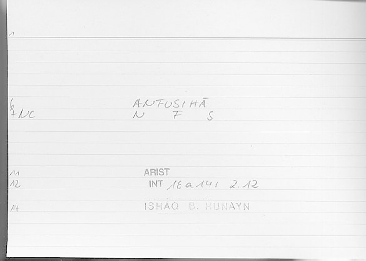 Filecard Arist.Int.1161