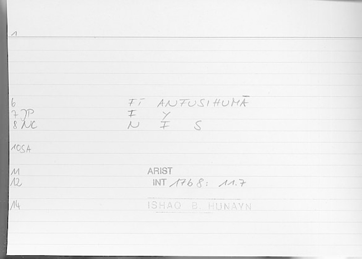 Filecard Arist.Int.1163