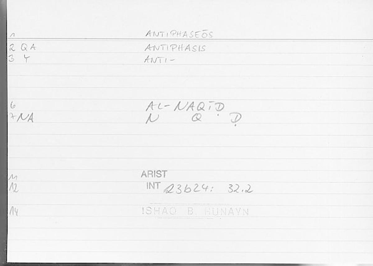 Filecard Arist.Int.1185