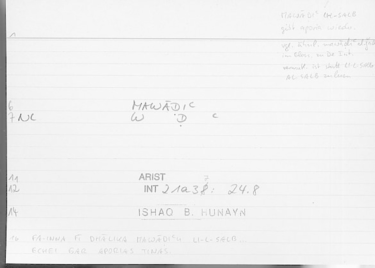 Filecard Arist.Int.1303