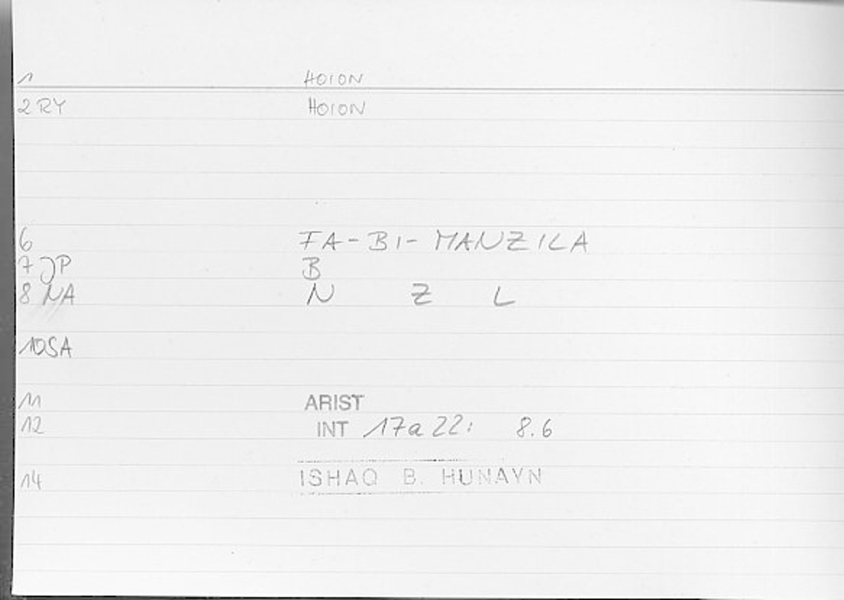 Filecard Arist.Int.1391