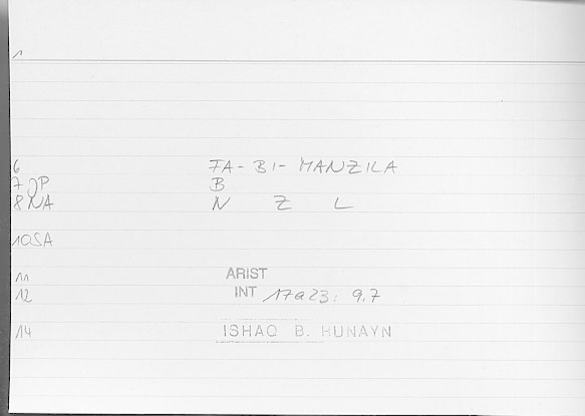 Filecard Arist.Int.1392