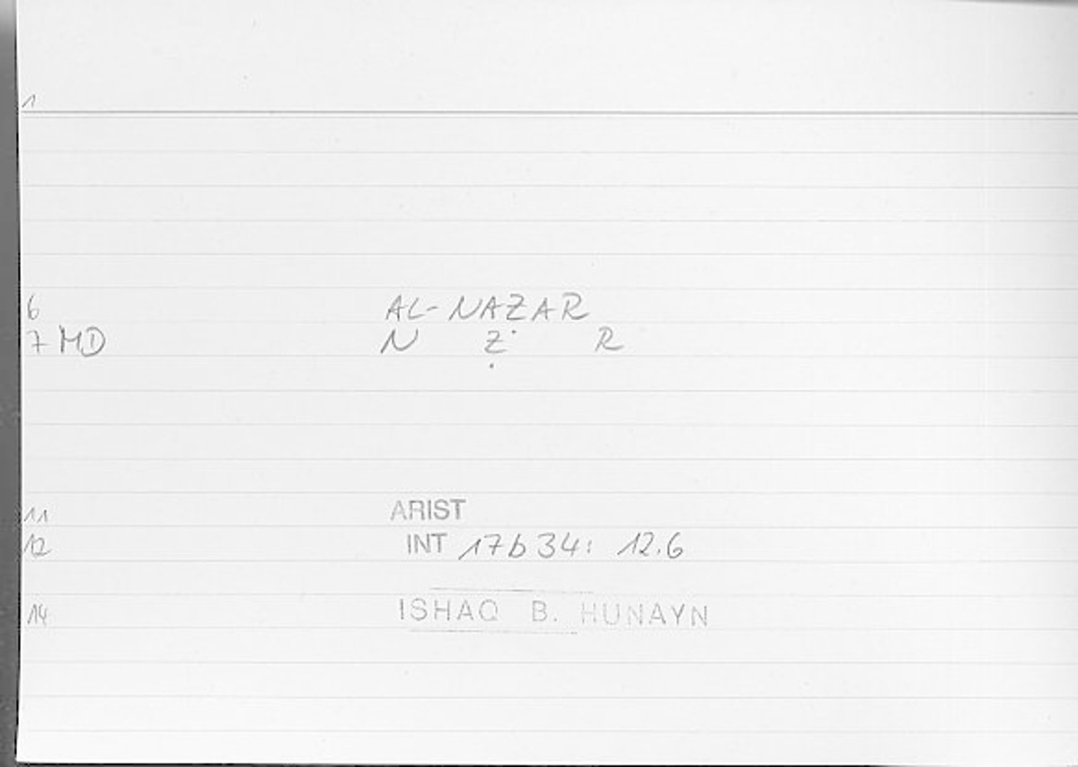 Filecard Arist.Int.1404