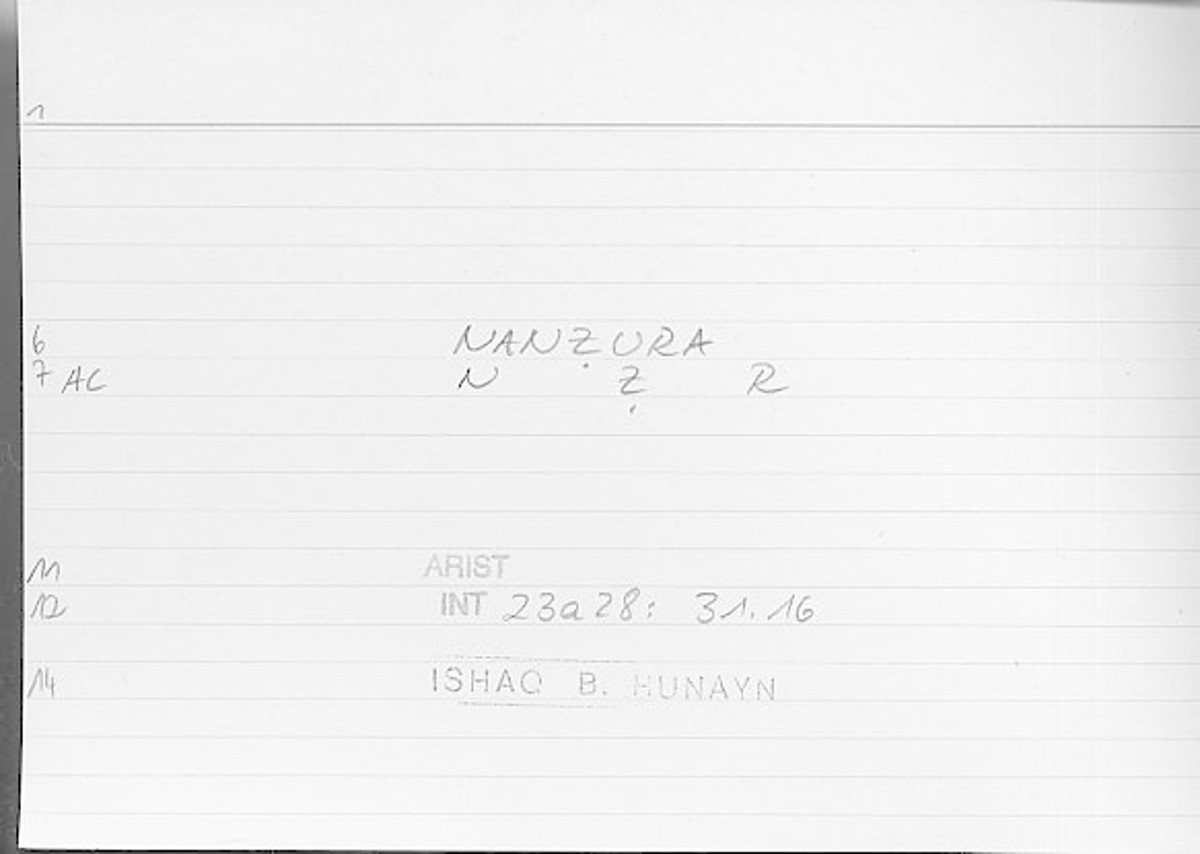 Filecard Arist.Int.1407