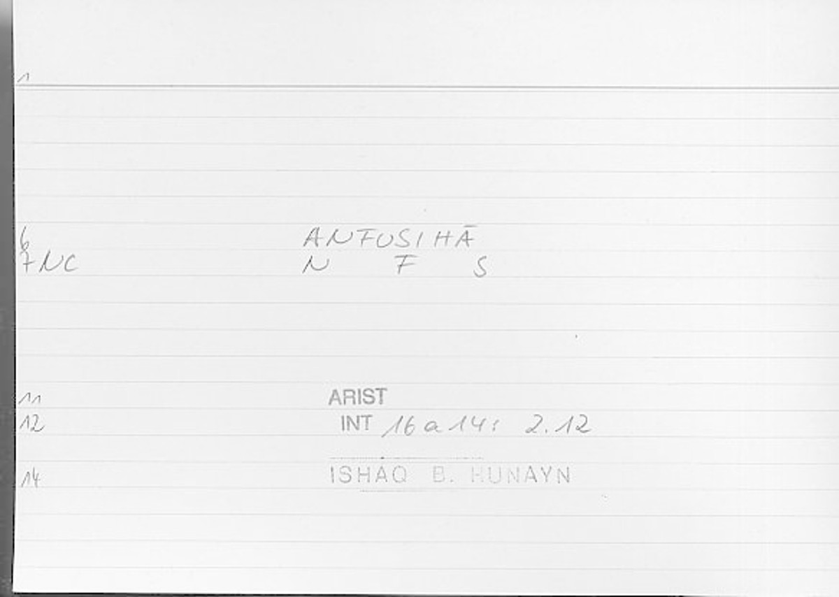 Filecard Arist.Int.1416