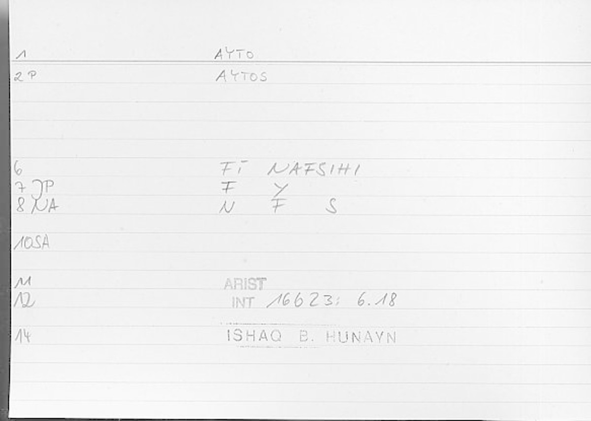 Filecard Arist.Int.1417
