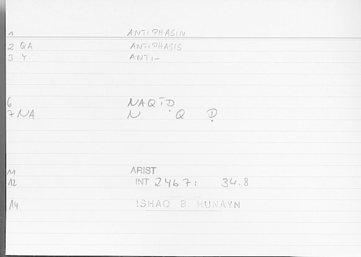 Filecard Arist.Int.1445