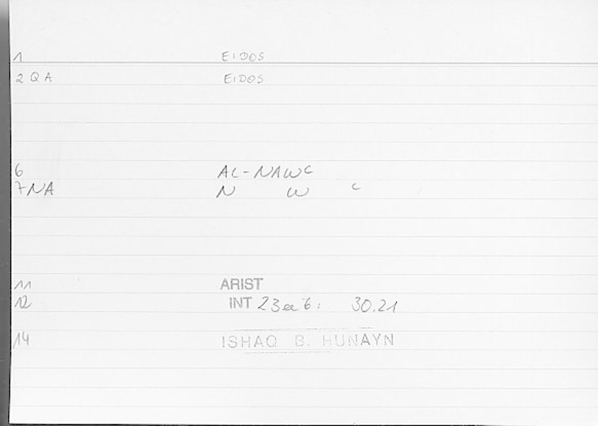 Filecard Arist.Int.1449