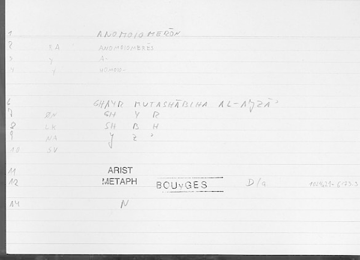 Filecard Arist.Metaph.0001