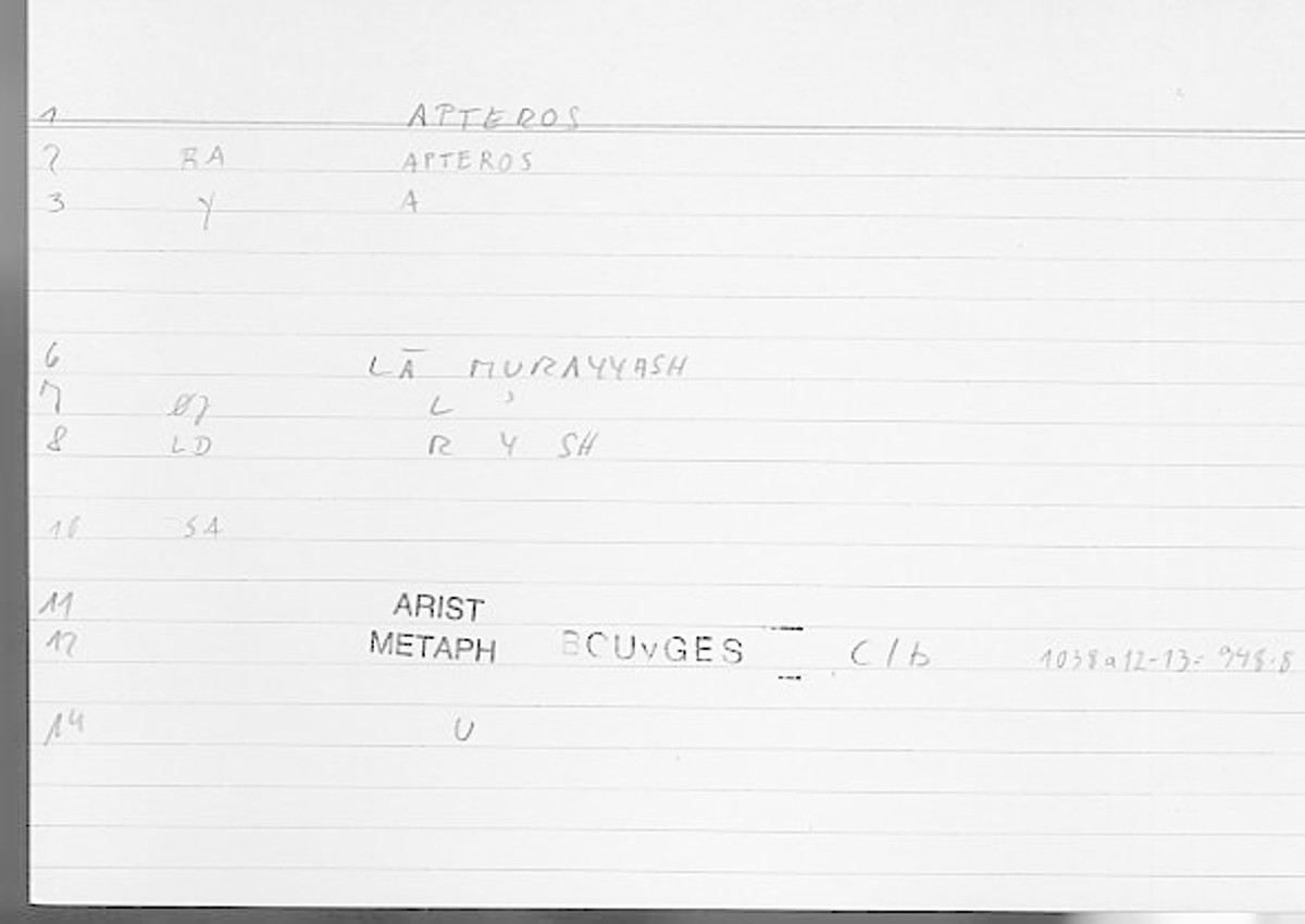 Filecard Arist.Metaph.0254