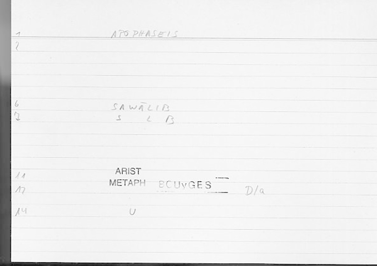 Filecard Arist.Metaph.0319