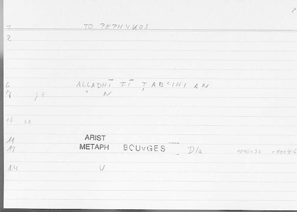 Filecard Arist.Metaph.0485