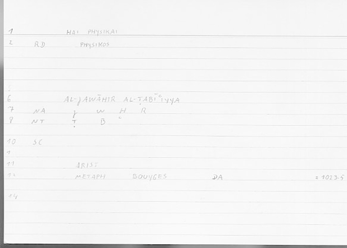 Filecard Arist.Metaph.0606