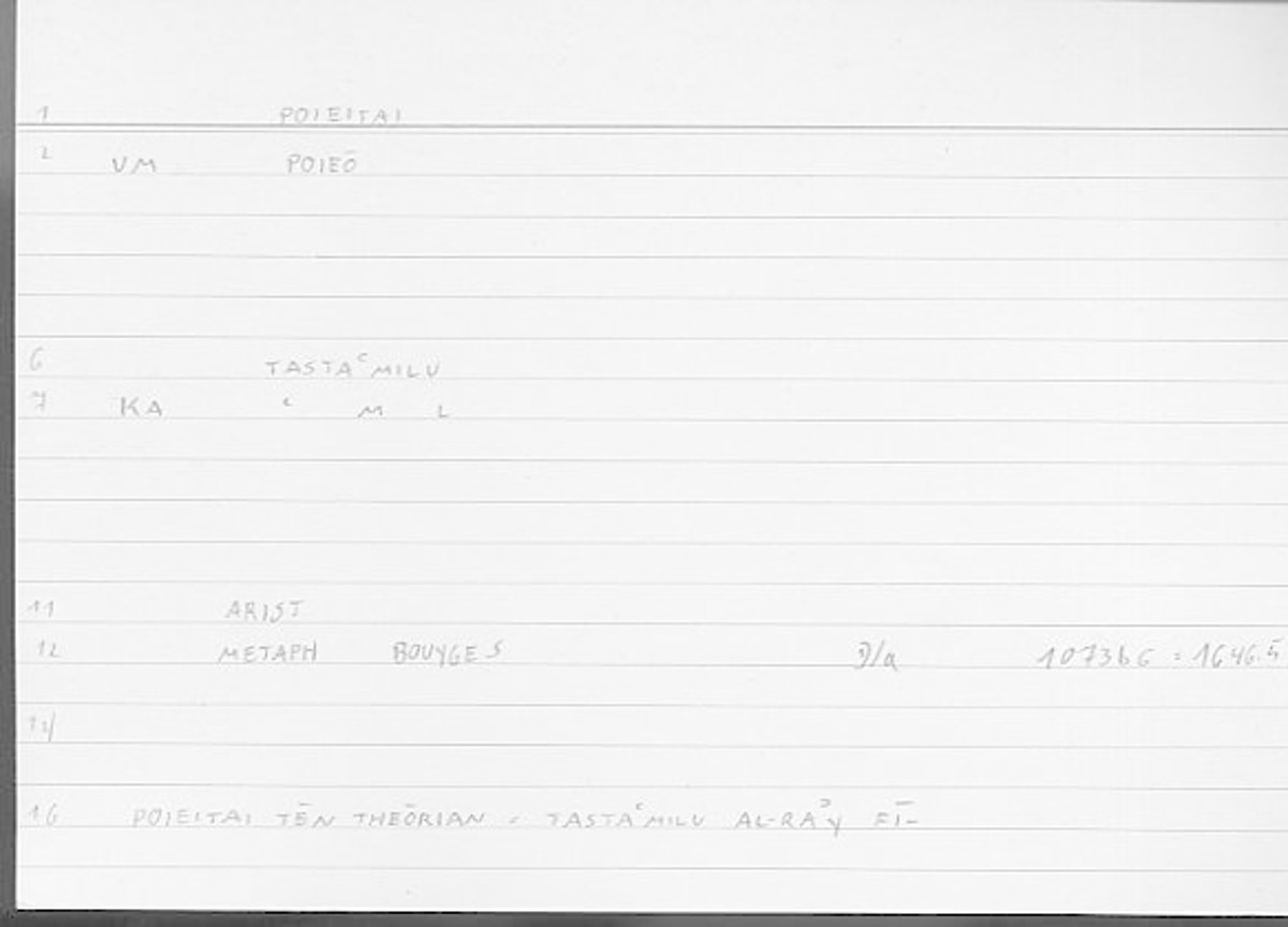 Filecard Arist.Metaph.1006