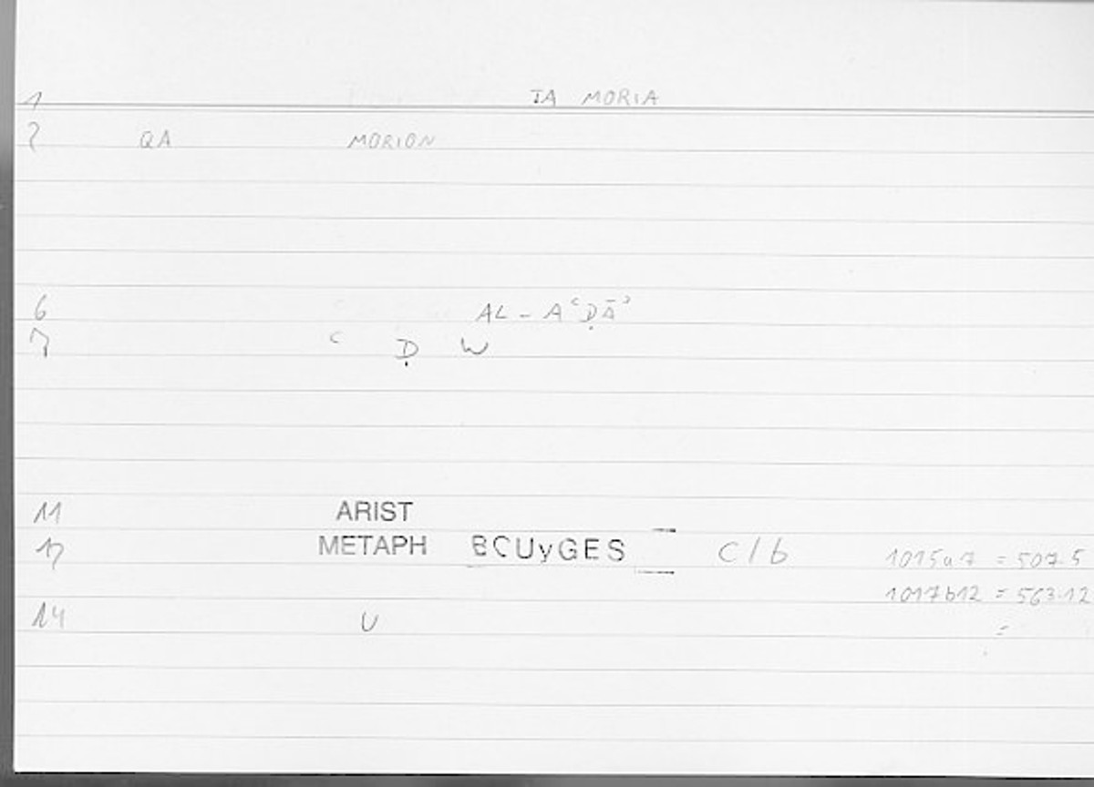 Filecard Arist.Metaph.1037