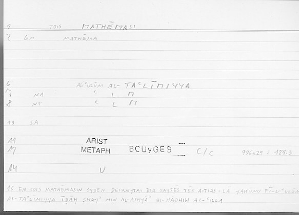 Filecard Arist.Metaph.1085