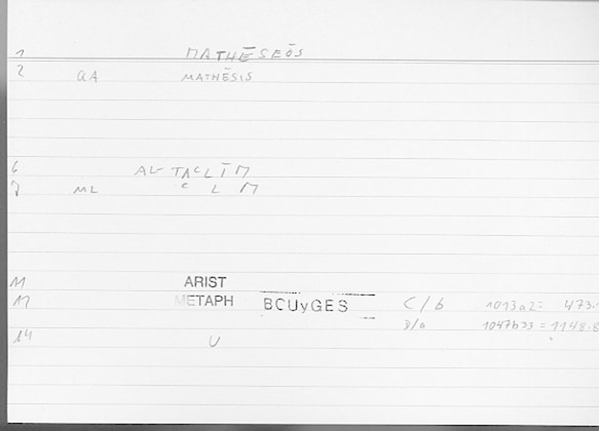 Filecard Arist.Metaph.1104