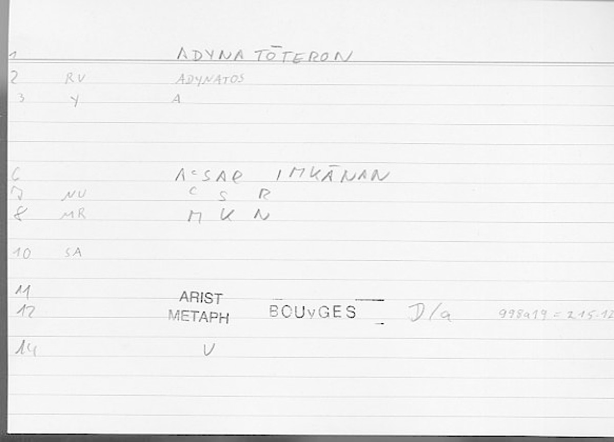 Filecard Arist.Metaph.1116