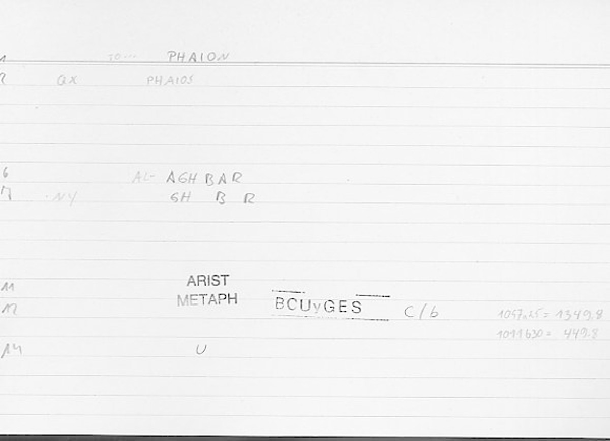 Filecard Arist.Metaph.1185