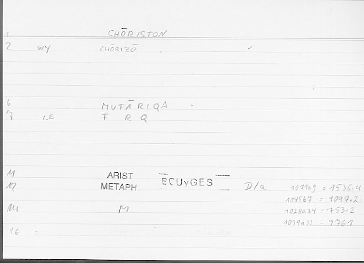 Filecard Arist.Metaph.1234