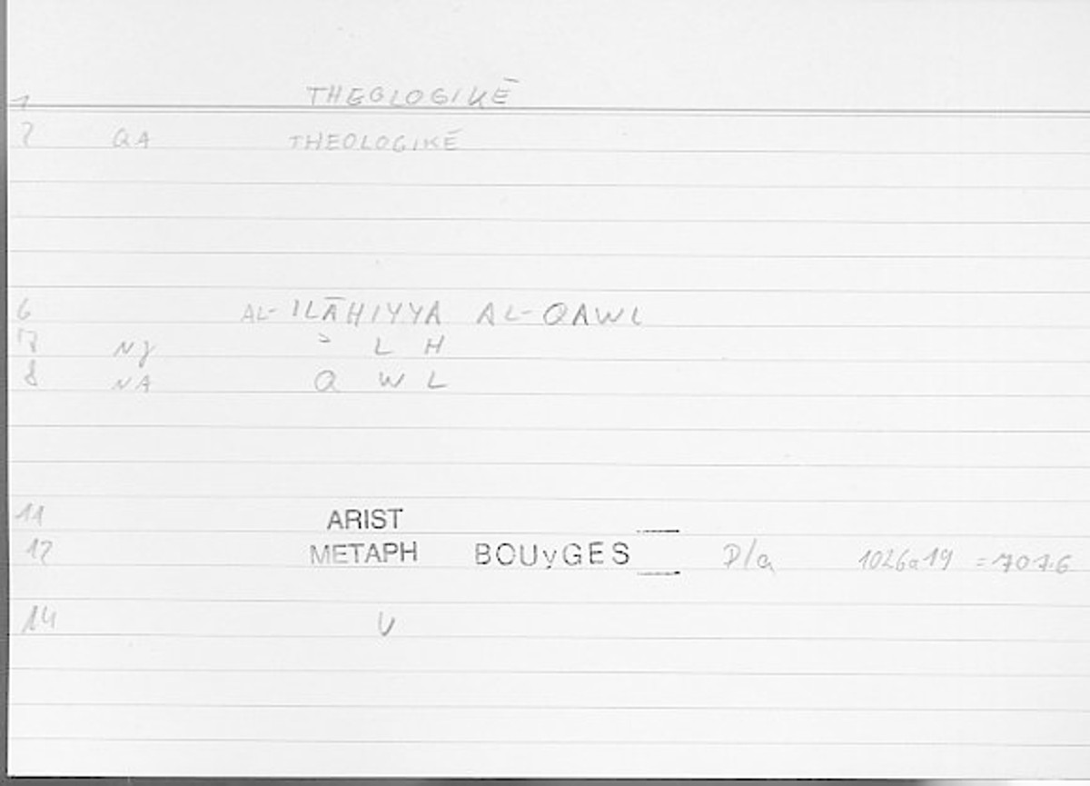 Filecard Arist.Metaph.1276