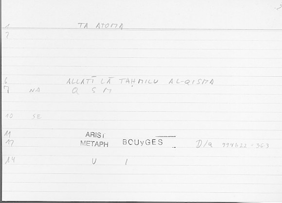 Filecard Arist.Metaph.1364