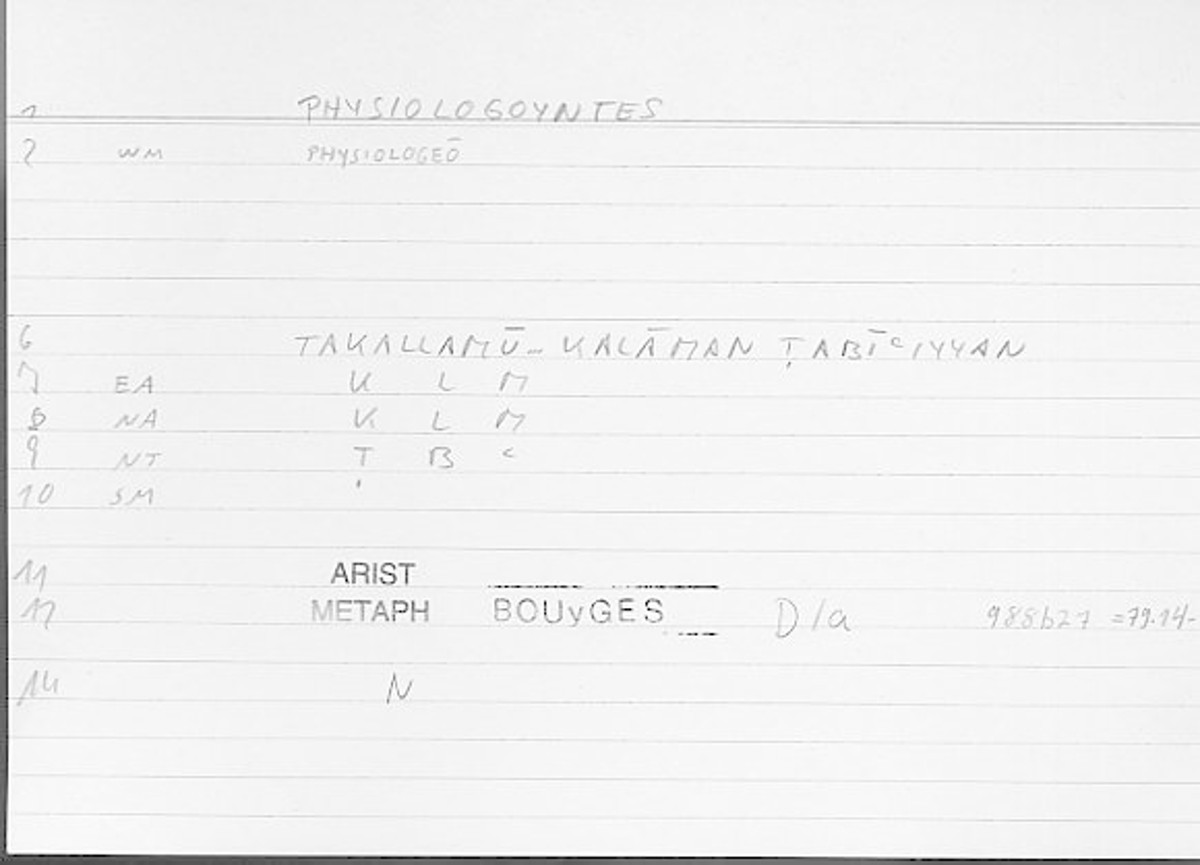 Filecard Arist.Metaph.1478
