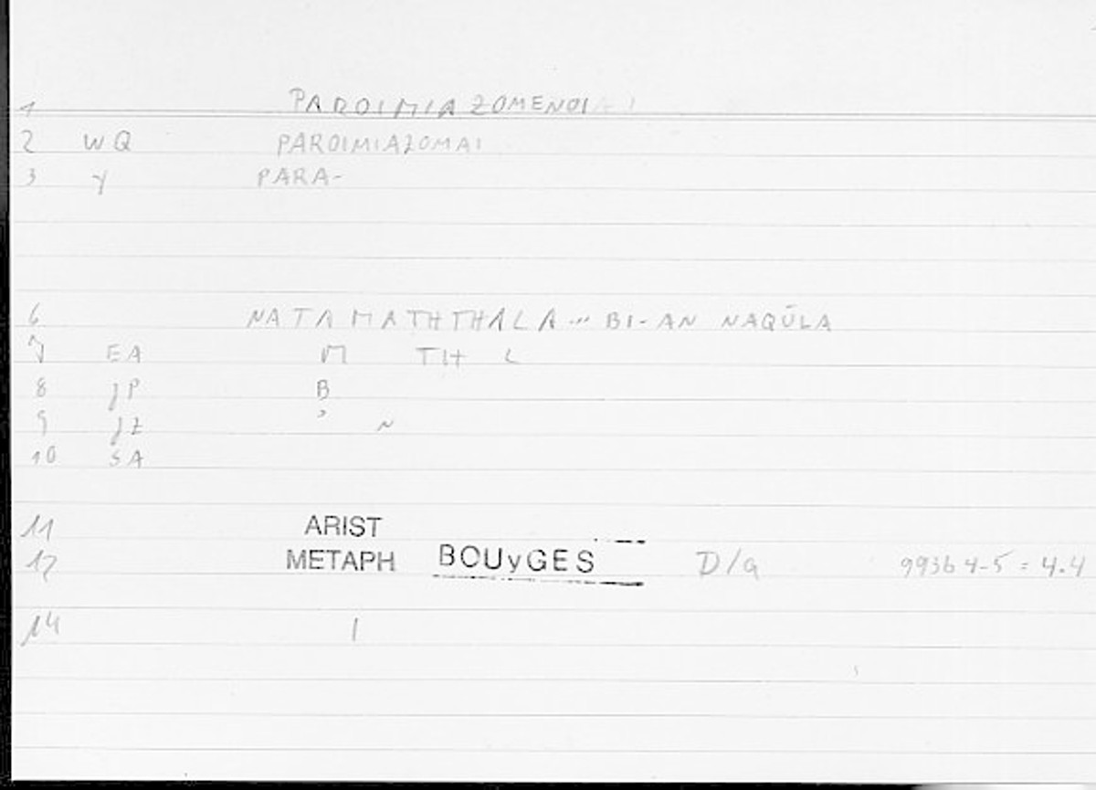 Filecard Arist.Metaph.1521