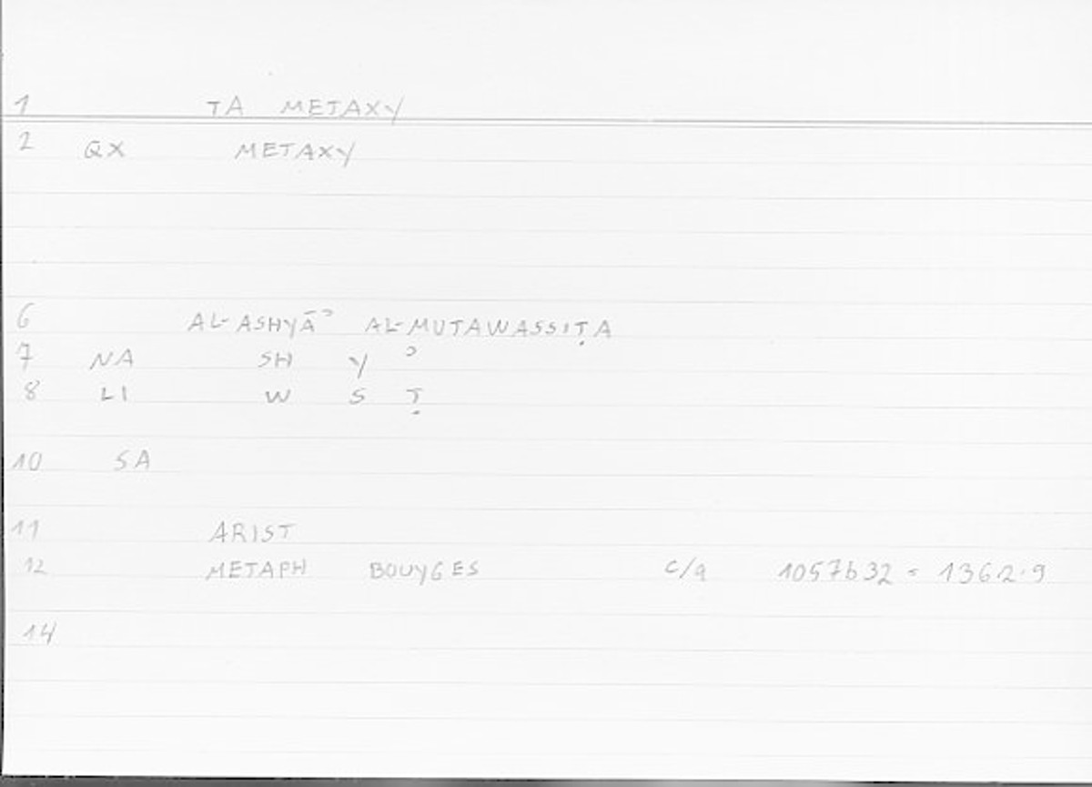 Filecard Arist.Metaph.1761