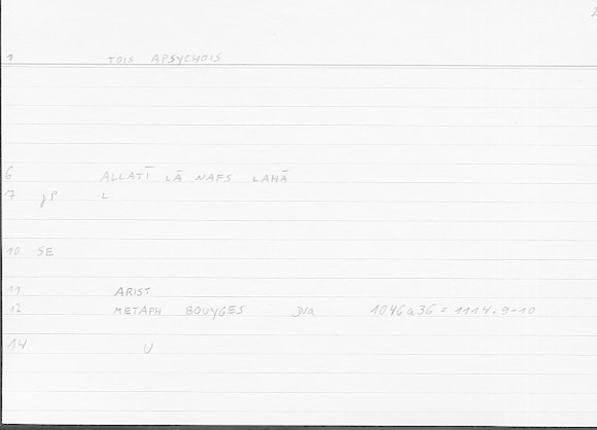 Filecard Arist.Metaph.1781