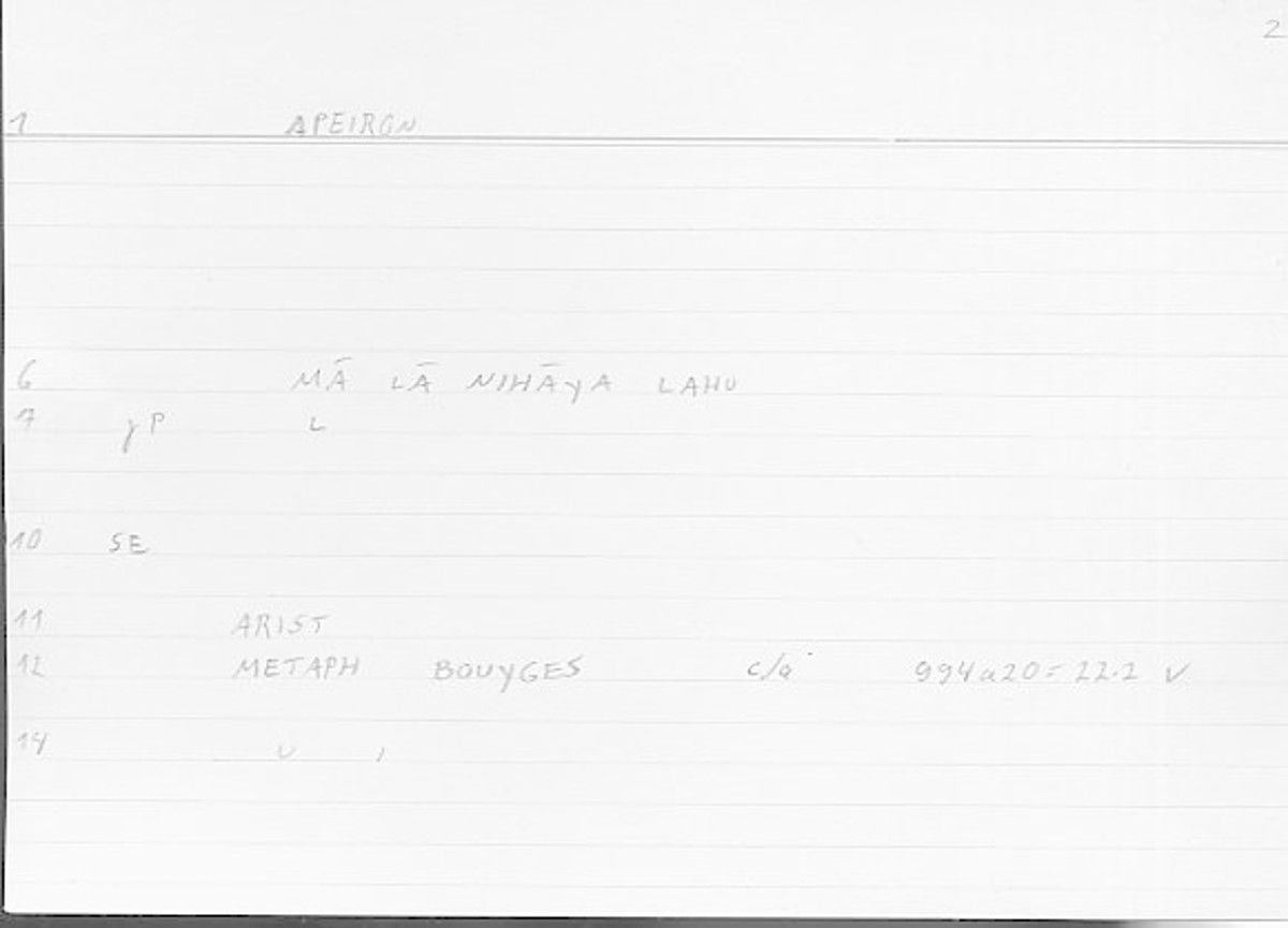 Filecard Arist.Metaph.1805