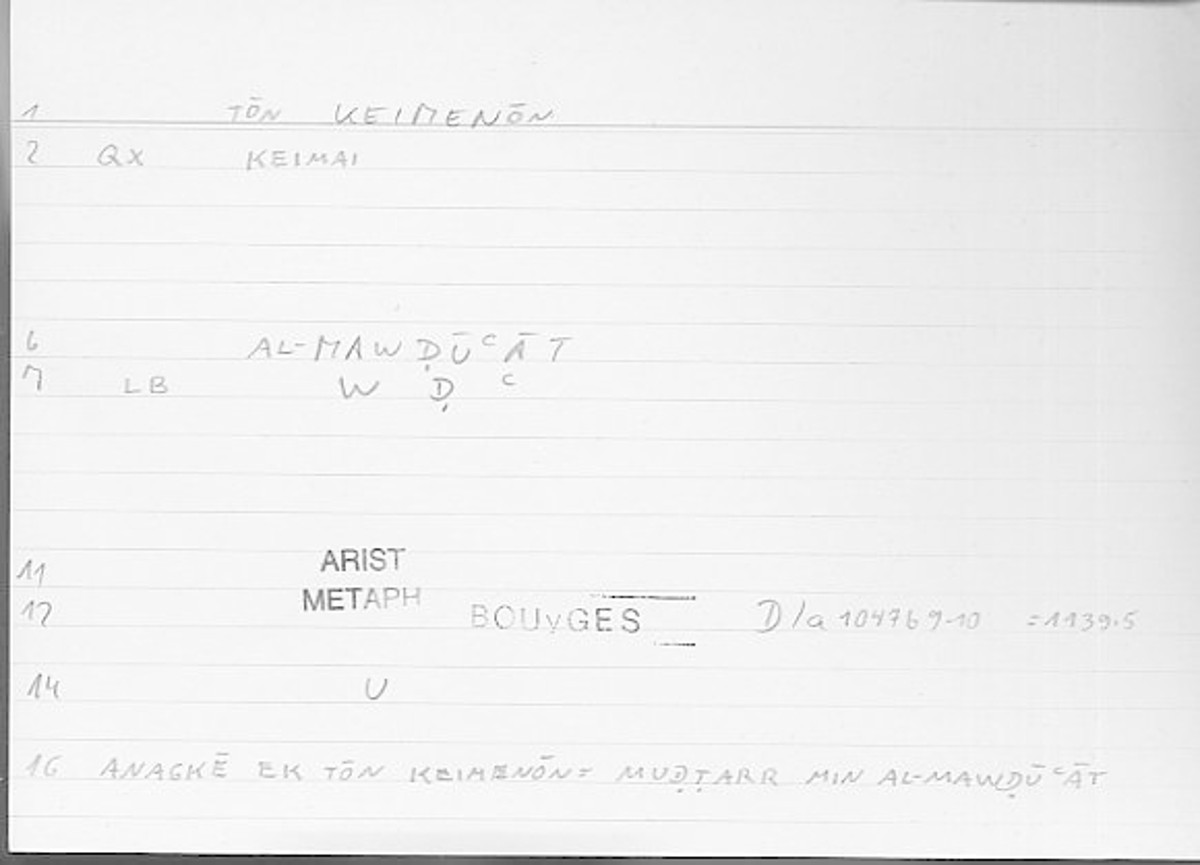 Filecard Arist.Metaph.1873